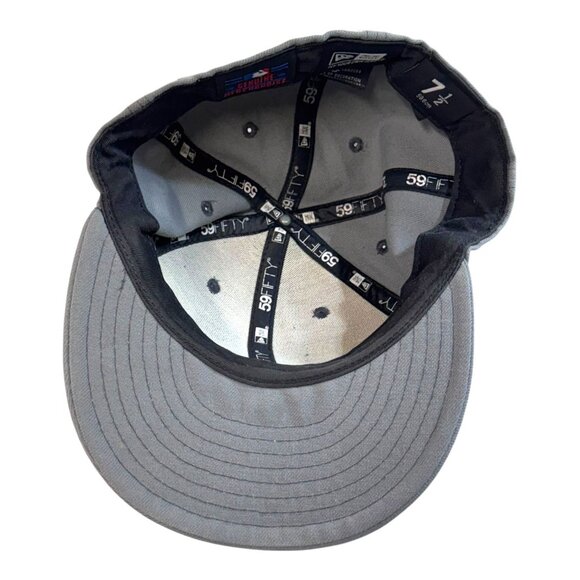 New Era Genuine Merchandise Boston Red Sox 59Fifty Fitted Hat Gray 7 1/2 Retro - Picture 11 of 11